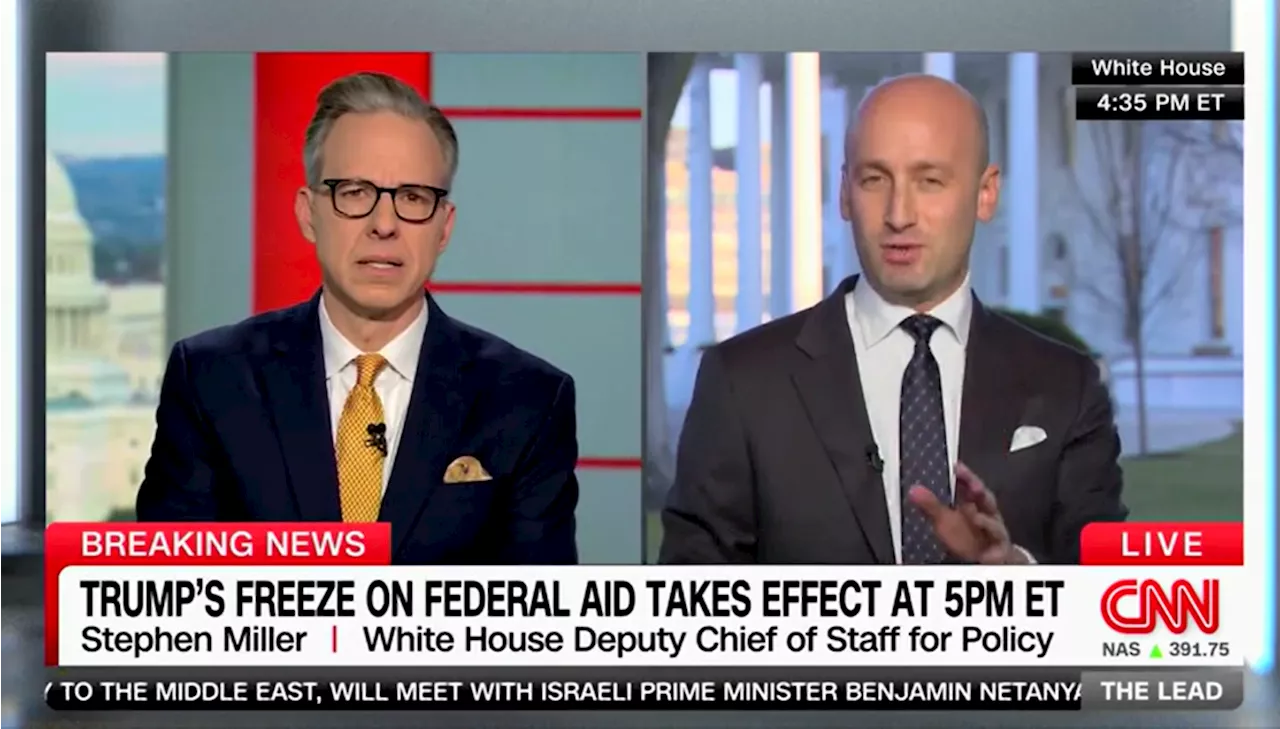 White House Advisor Blames 'Liberal Media' for Confusion Over Federal Funding Freeze