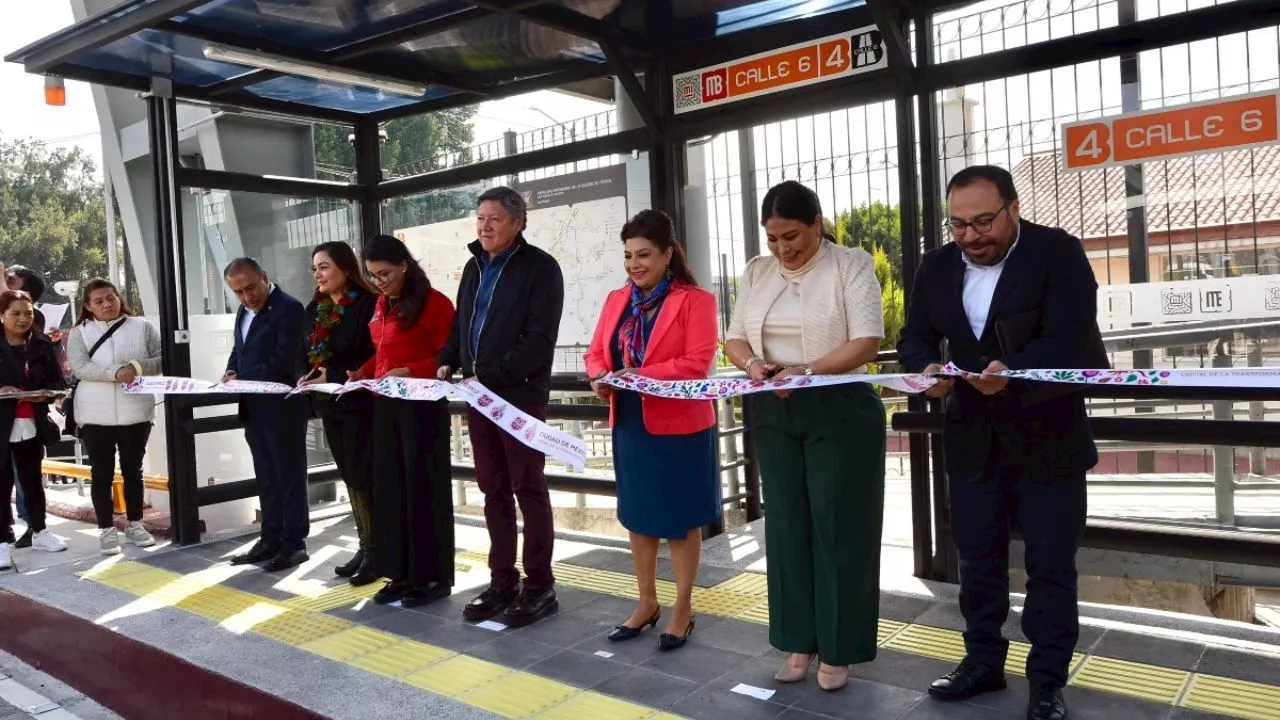 Inauguran nueva estación de Metrobús en Pantitlán, Ciudad de México