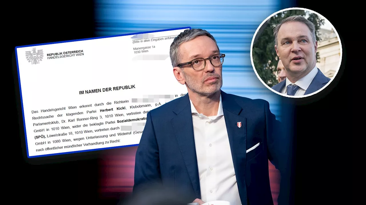 'Kontakt zu Neonazi' – SPÖ muss Kickl 1.500 € zahlen