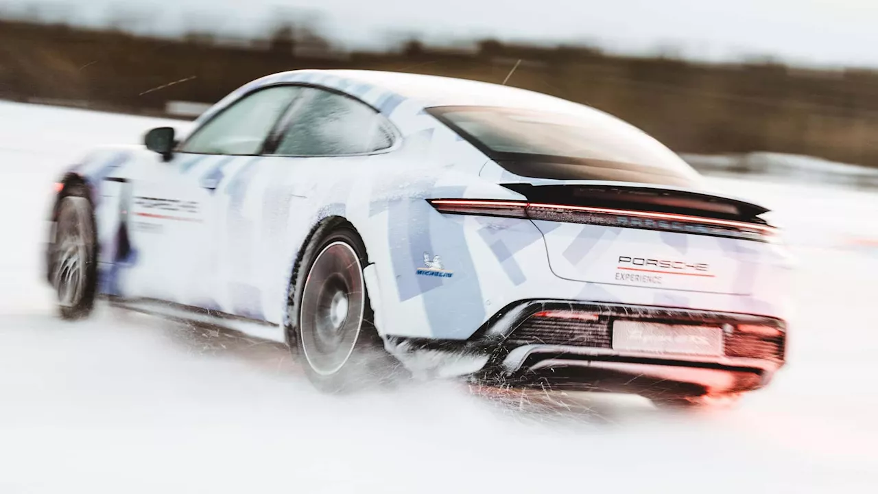 Porsche Taycan Sets New Ice Drifting Record for EVs