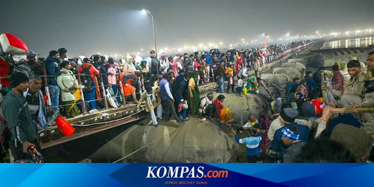 Massa Tak Terhitung Jumlahnya Berdesakan di Ritual Kumbh Mela India, 15 Tewas