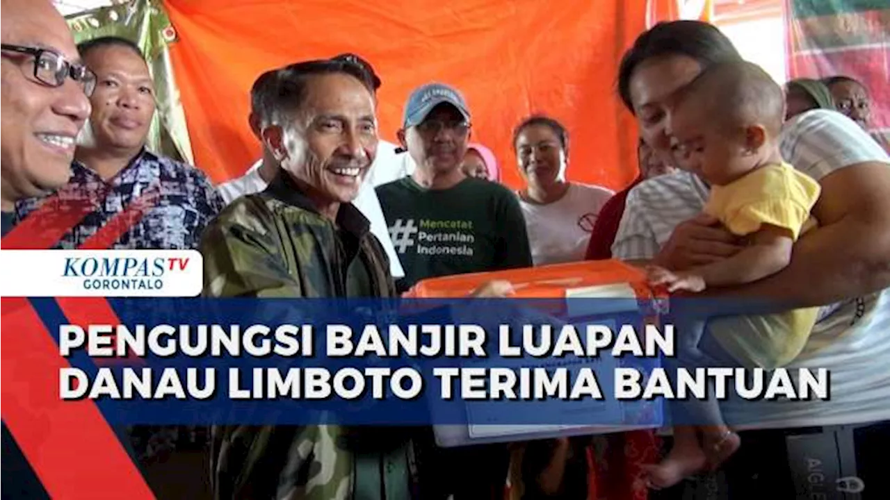 4 Hari di Tenda Pengungsian, Warga Korban Banjir Luapan Danau Limboto Akhirnya Terima Bantuan