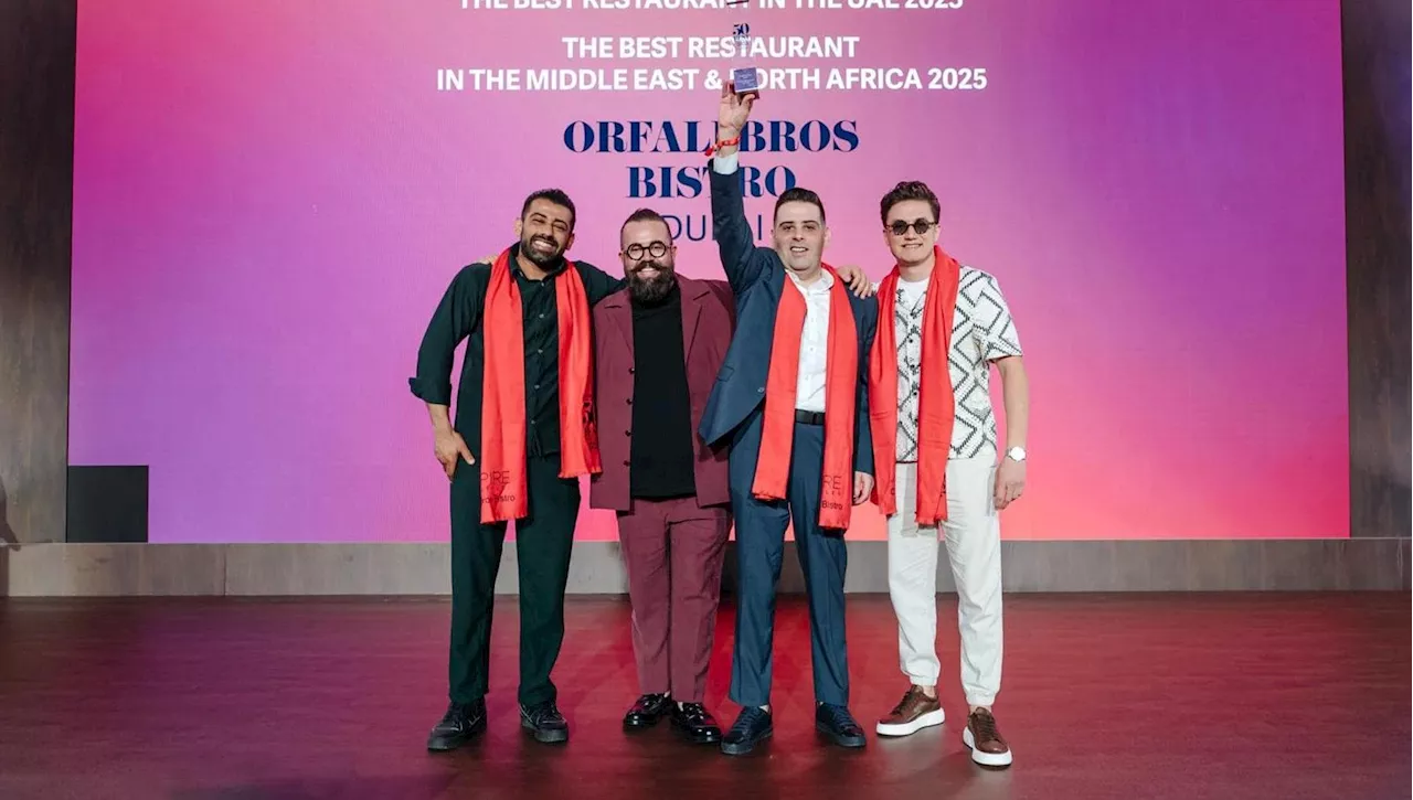 Orfali Bros Bistrot, trionfo per la terza volta consecutiva ai Top 50 Mena