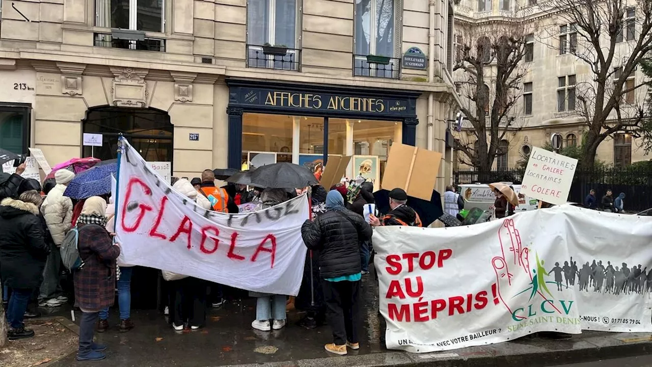 Locataires en colère devant le ministère du Logement