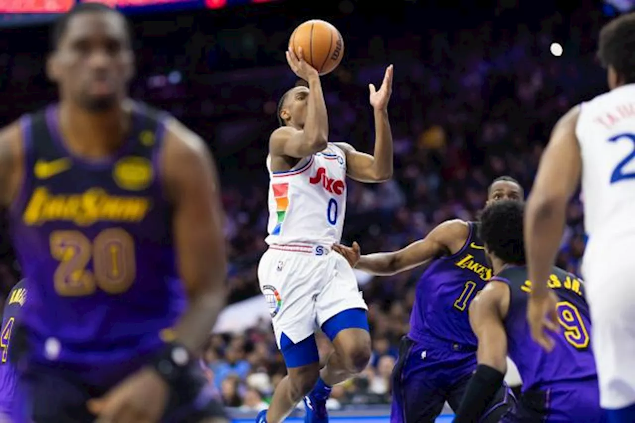 Maxey en feu, les 76ers dominent les Lakers, Houston confirme sa deuxième place