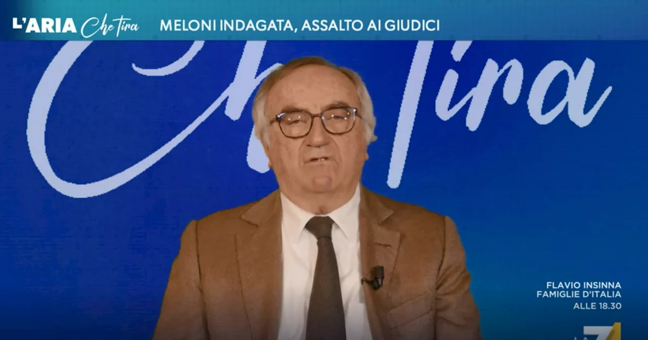 L'aria che tira, Bruti Liberati contro Meloni: "Atto dovuto? No, dovutissimo"