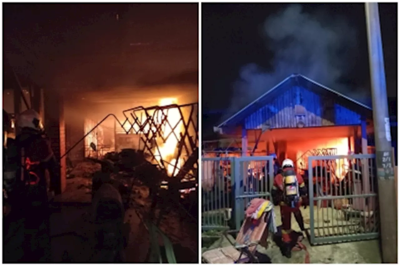 Hulu Langat home catches fire, leaving four injured on CNY