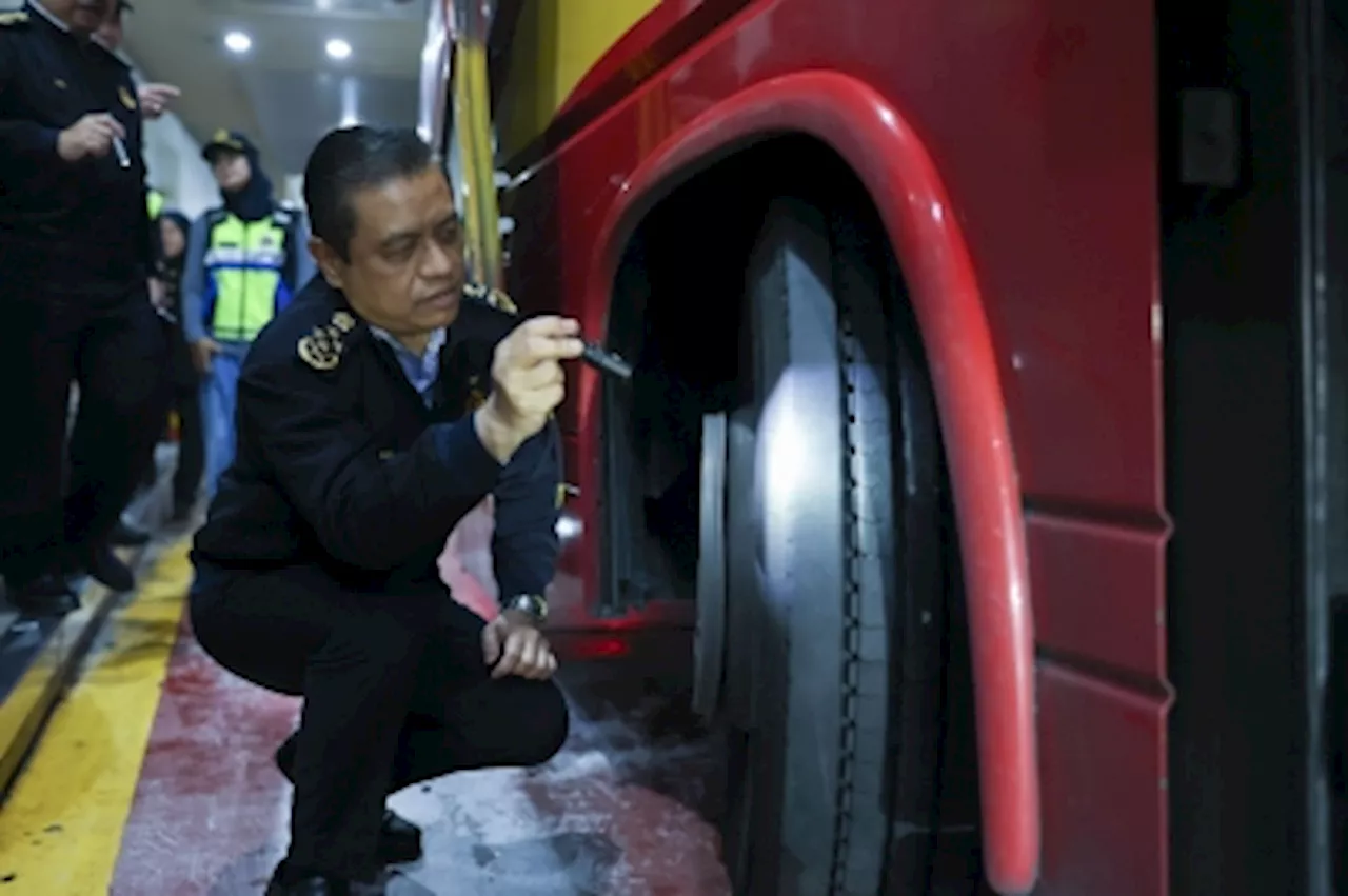 JPJ: Six bus drivers found positive for drugs in CNY urine screening, hundreds of summonses issued for bald tyres