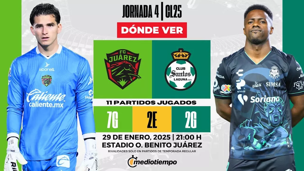 Juárez vs Santos EN VIVO: ¿A qué hora y dónde ver HOY partido Clausura 2025?