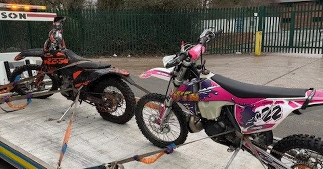 14 Bikes Seized and Four Arrested in Wigan Off-Road Bike Crackdown