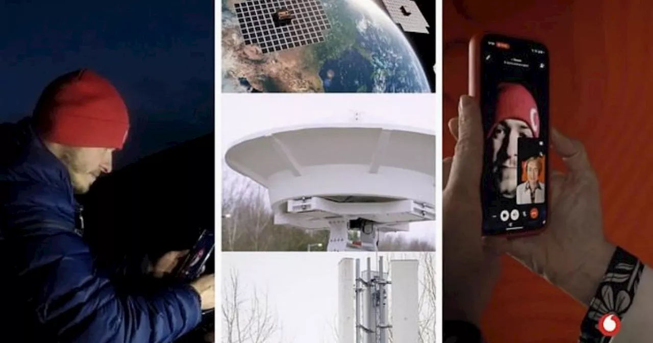 Vodafone Makes History with World's First Mobile Satellite Video Call From a Signal-Free Zone