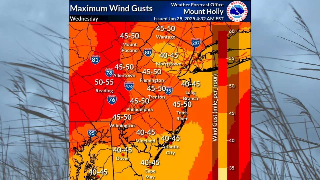 Strong Winds Expected to Impact New Jersey