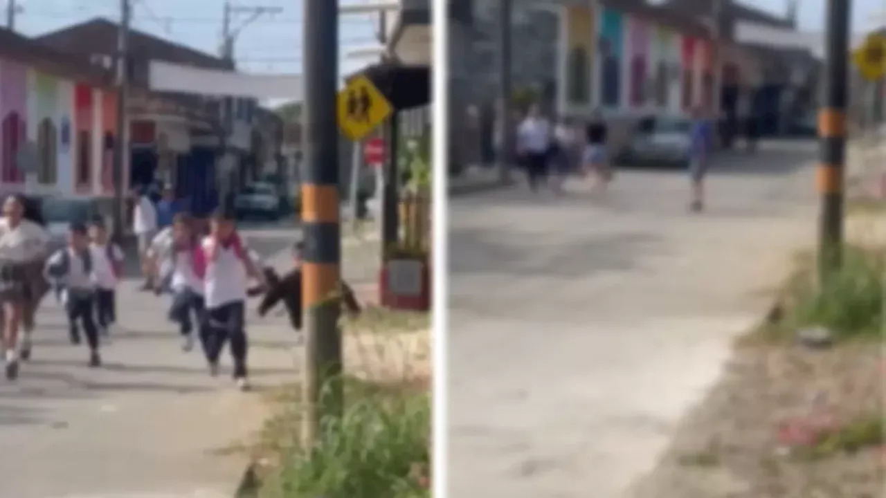 Desgarrador video de niños huyendo de los atentados con explosivos en Riofrío, Valle