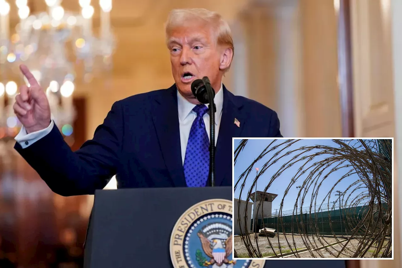 Trump Says He Will Send Up to 30,000 Illegal Immigrants to Guantanamo Bay