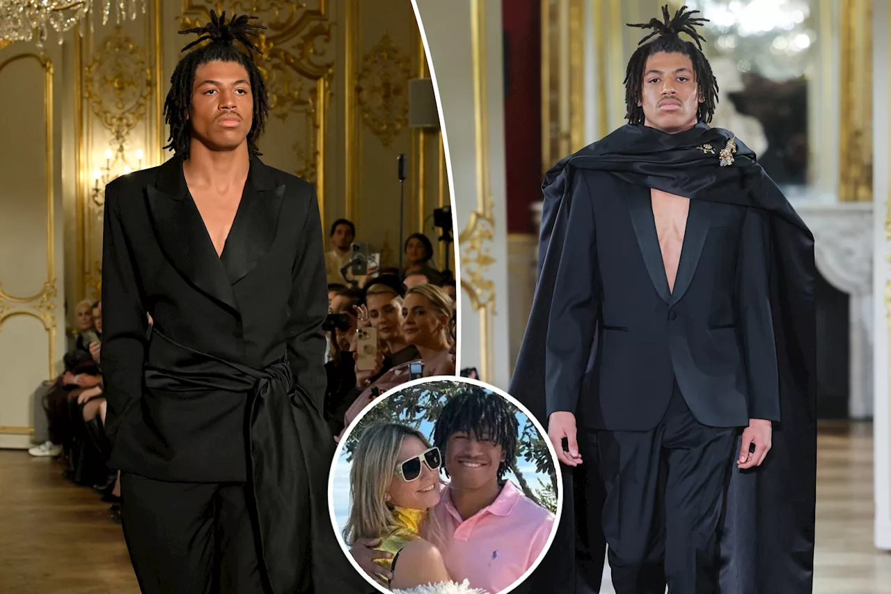 Heidi Klum's Son Henry Samuel Makes Runway Debut at Paris Fashion Show