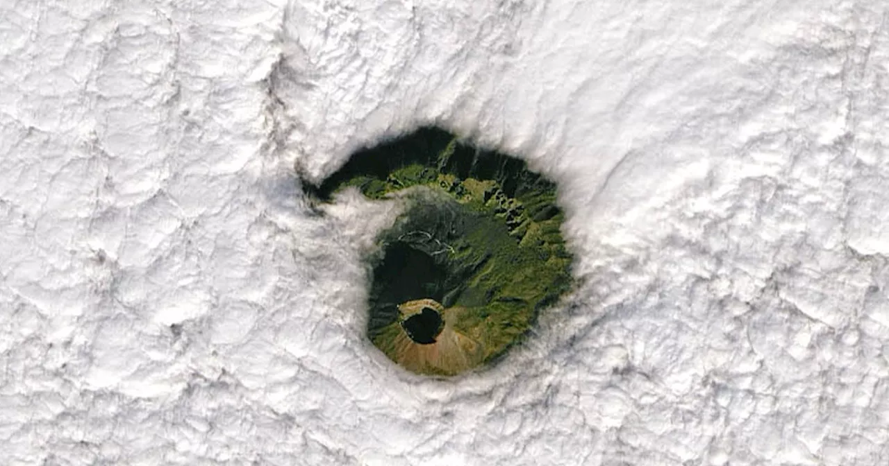 Vesuvius Peaks Through Clouds in Breathtaking Satellite Image