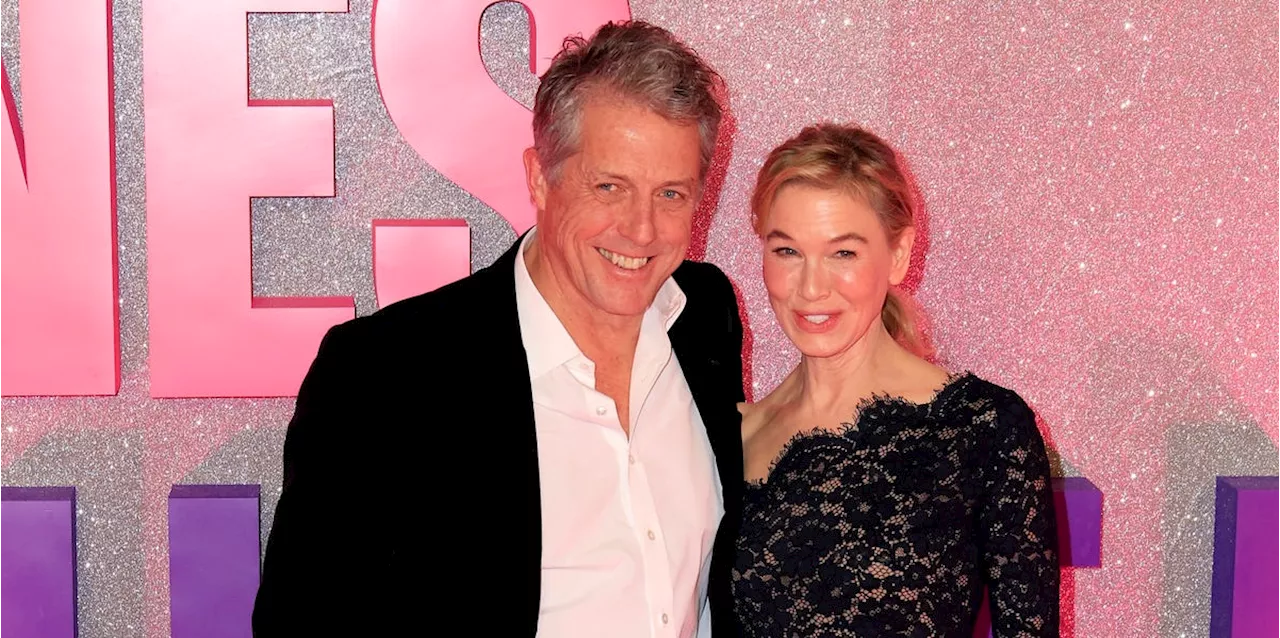 Renée Zellweger stuns in sheer lace gown to reunite with Hugh Grant at Bridget Jones premiere