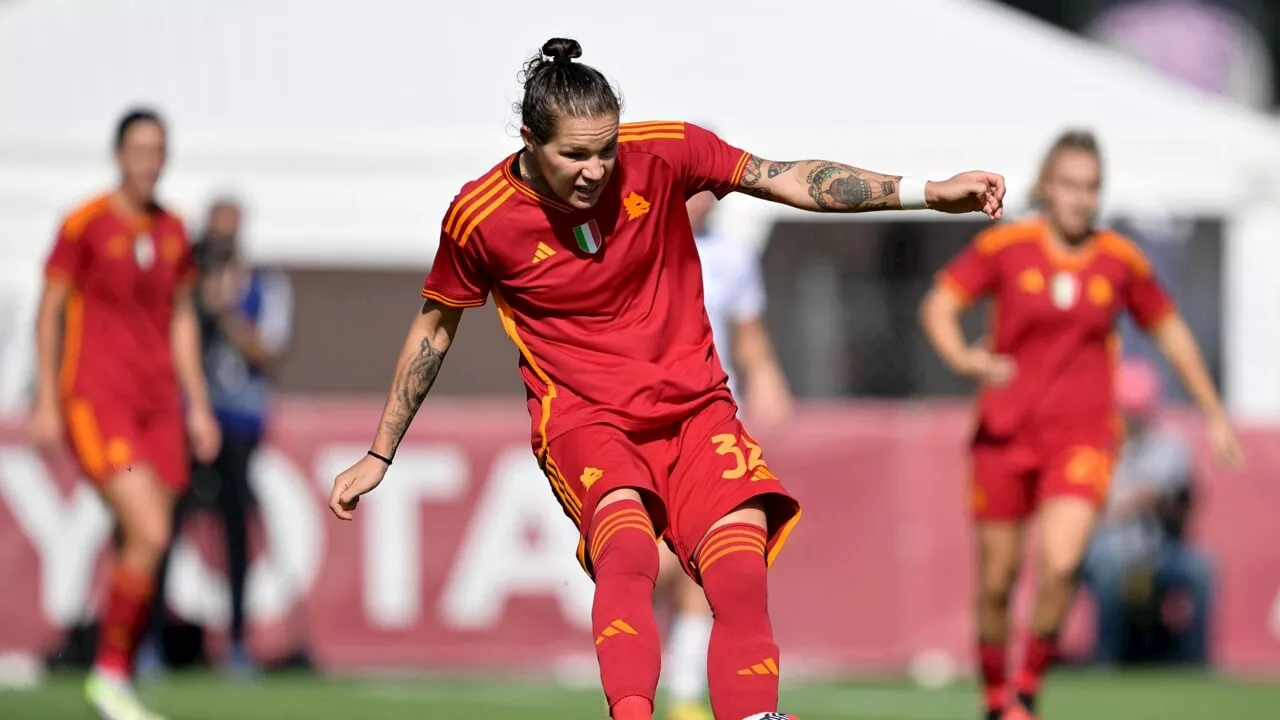 Roma Femminile-Napoli 2-2: Linari segna nel recupero e manda le giallorosse in semifinale di Coppa Italia