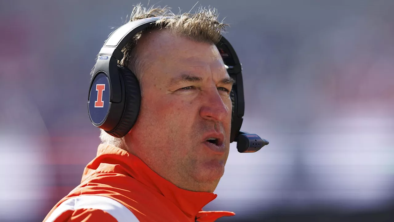 Illinois Football's Bret Bielema Trolls Former Michigan Coach Jim Harbaugh