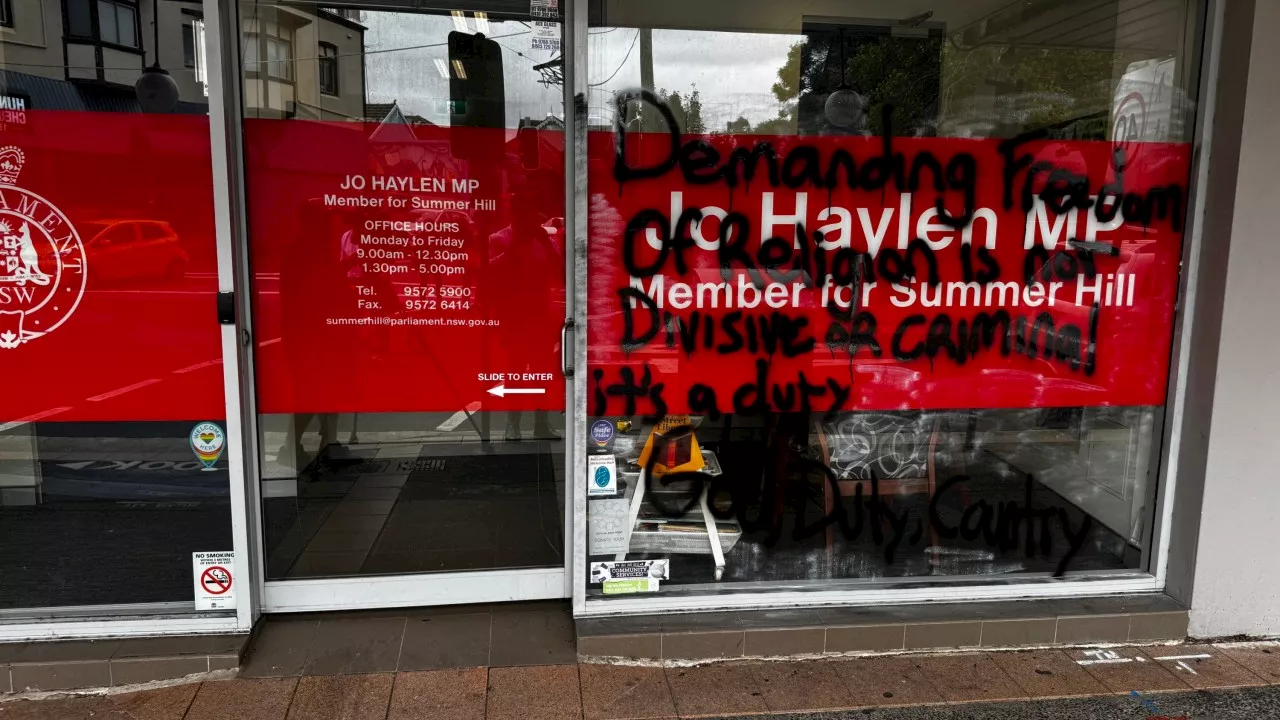 Man arrested after NSW Transport Minister’s office vandalised for second time