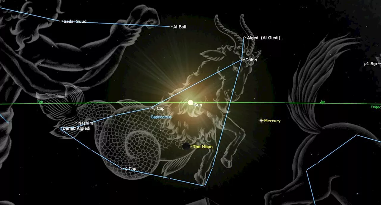 January new moon 2025: The young moon visits Venus and Saturn