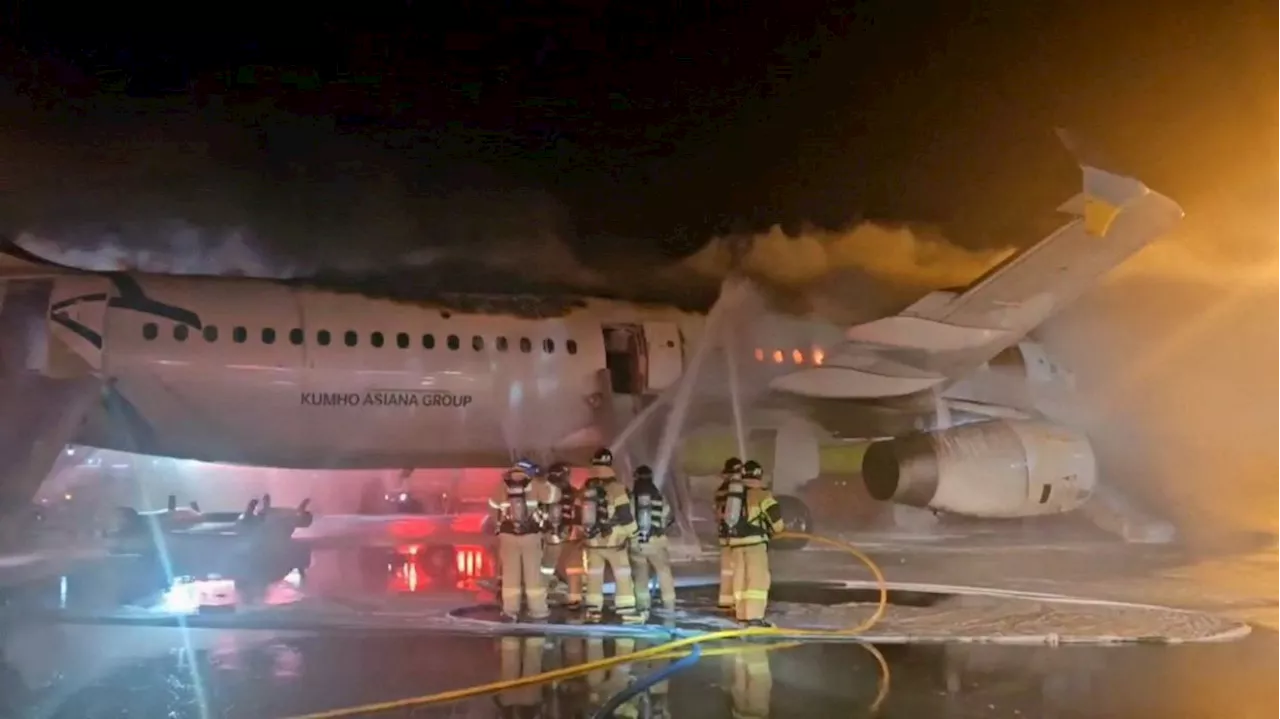 Air Busan plane catches fire at South Korea airport, all passengers evacuated