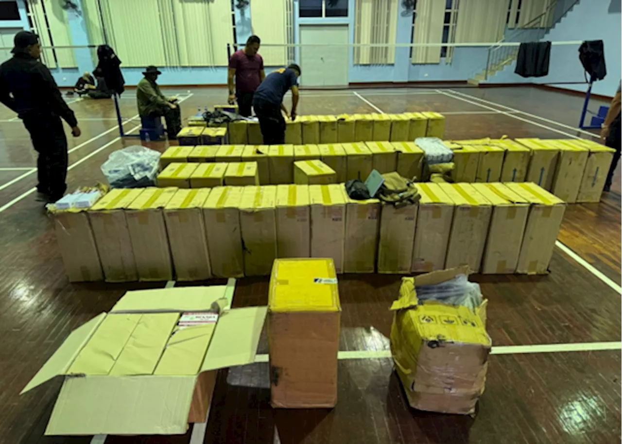 Esscom seizes RM872,000 worth of contraband cigarettes and tobacco in Lahad Datu squatter colony