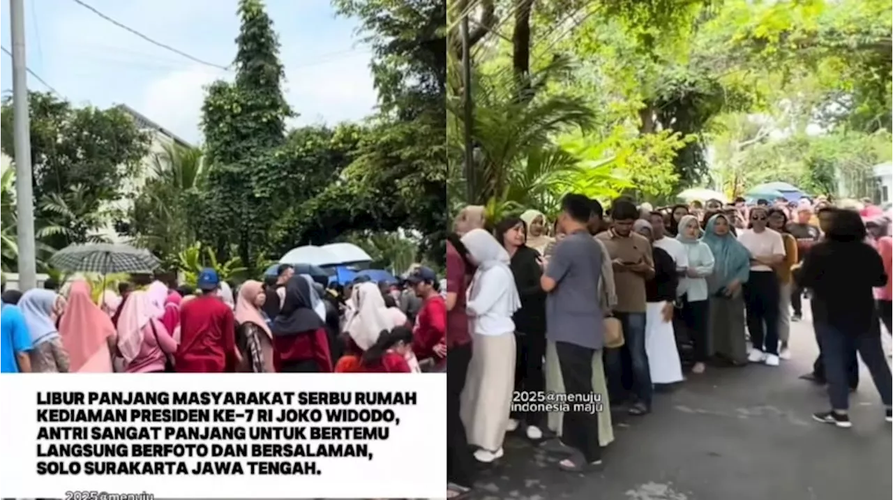 Jadi Destinasi Wisata Baru, Rumah Jokowi di Solo Diserbu saat Libur Panjang: Antrean Panjang!