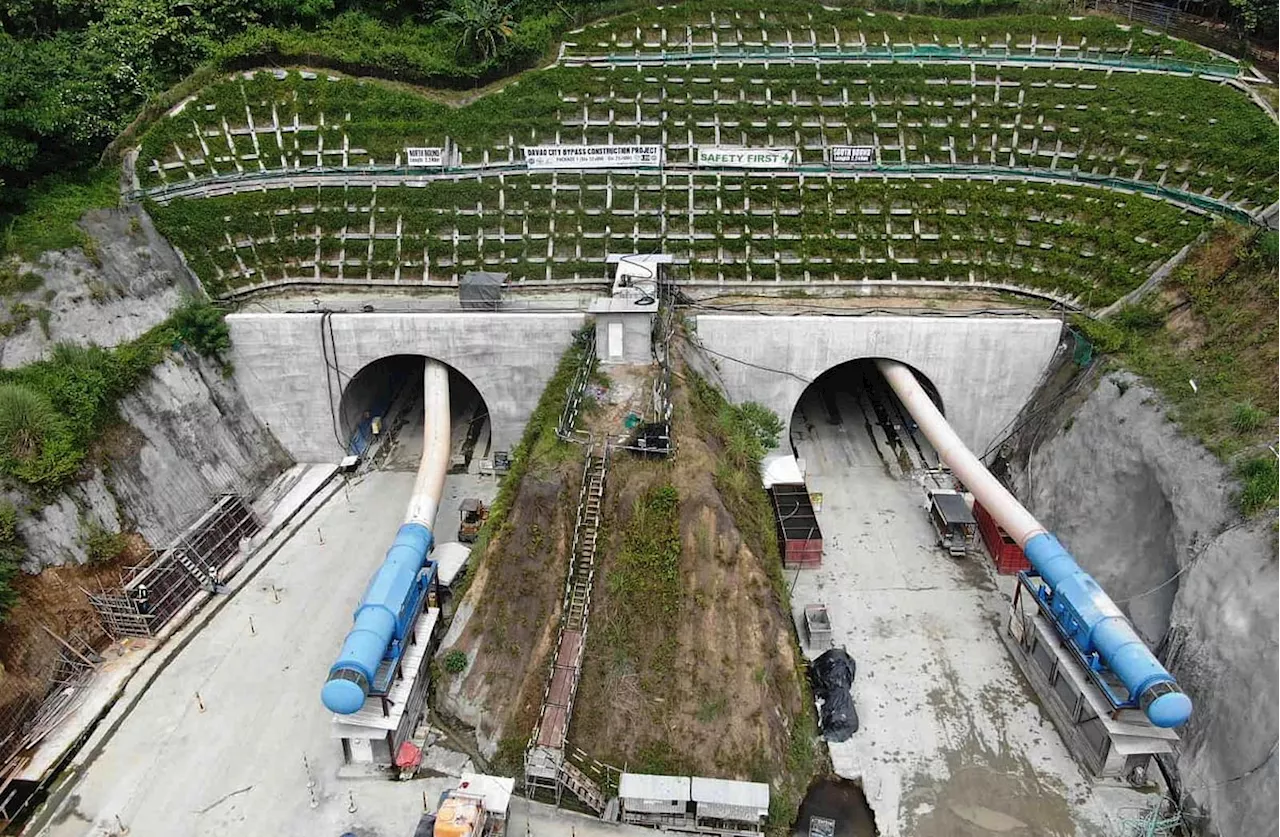 Davao Bypass tunnel nearly complete