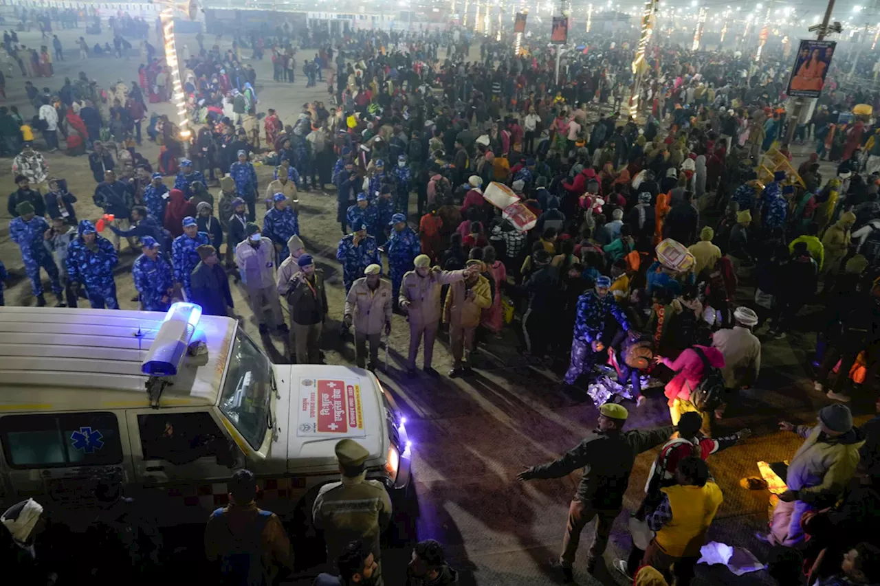 Massenpanik tötet sieben Menschen beim Maha Kumbh Mela in Indien