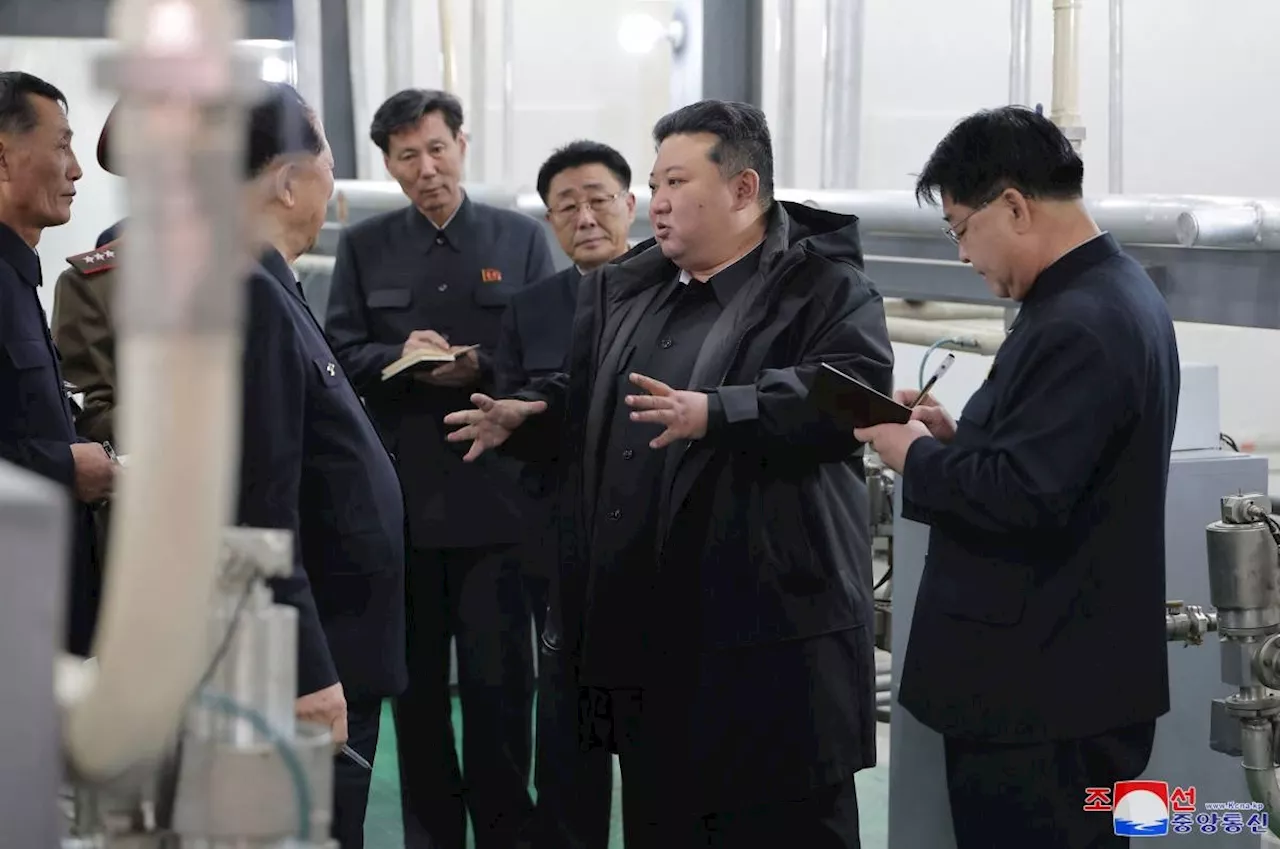 North Korean leader Kim inspects nuclear facility as Pyongyang pressures Trump administration