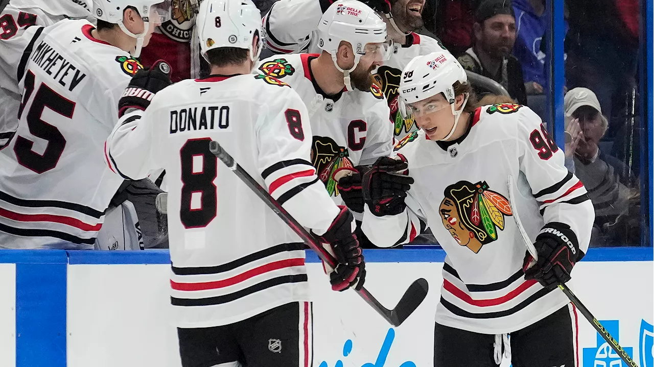 Bedard Powers Blackhawks Past Lightning