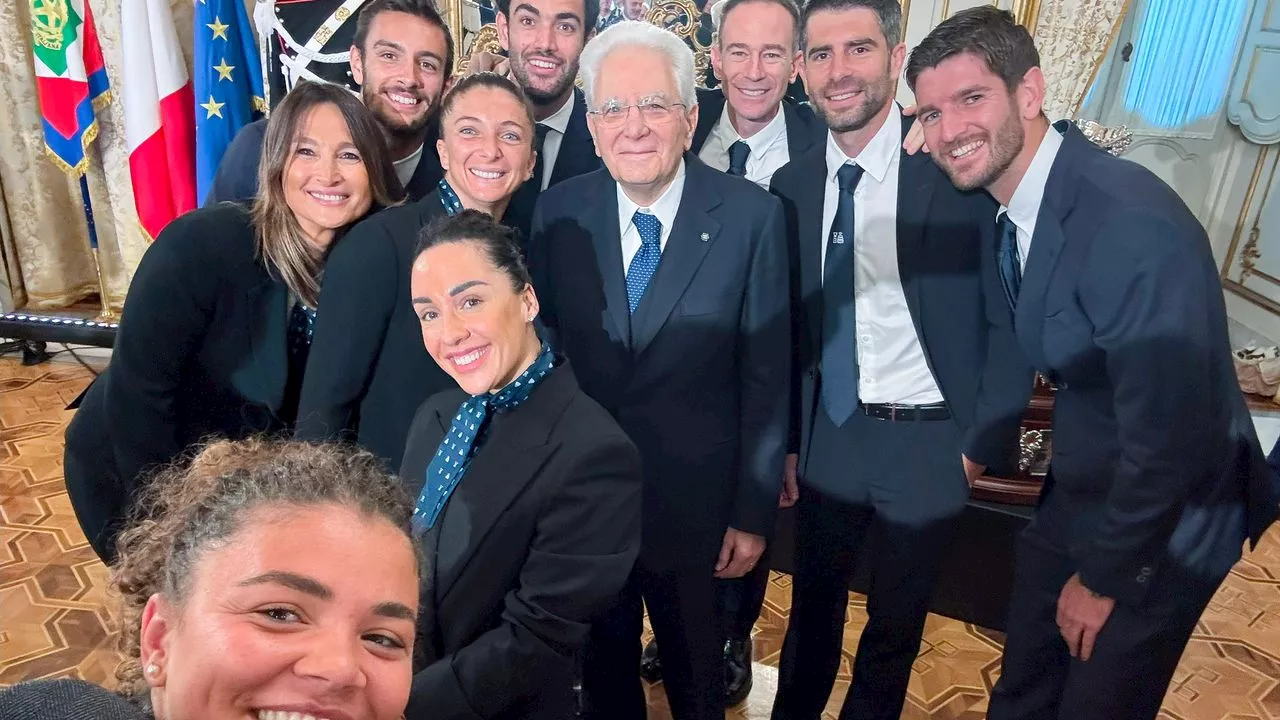 Mattarella Incontra i Campioni del Tennis Italiano