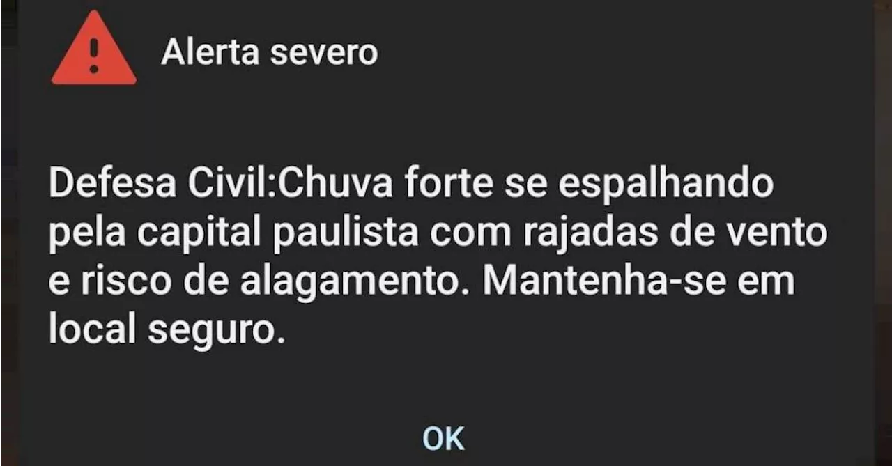 Defesa Civil lança serviço de alerta para desastres por SMS, WhatsApp e Telegram