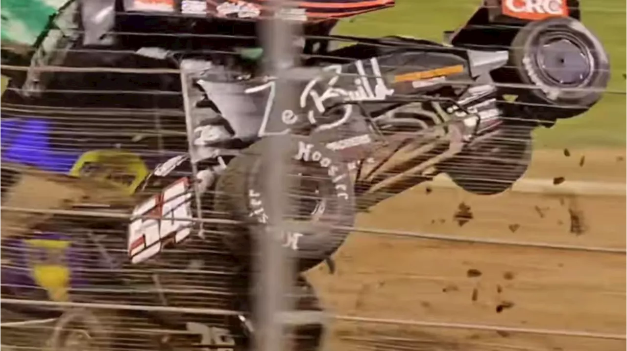 Shane van Gisbergen Escapes Unharmed from Brutal Dirt Track Crash