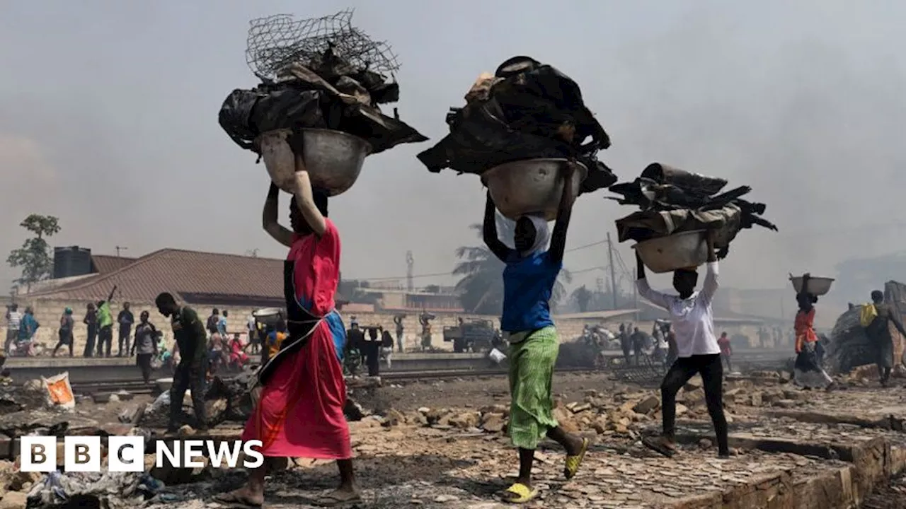 Ghana's Kantamanto fire: Clothing market devastated by blaze