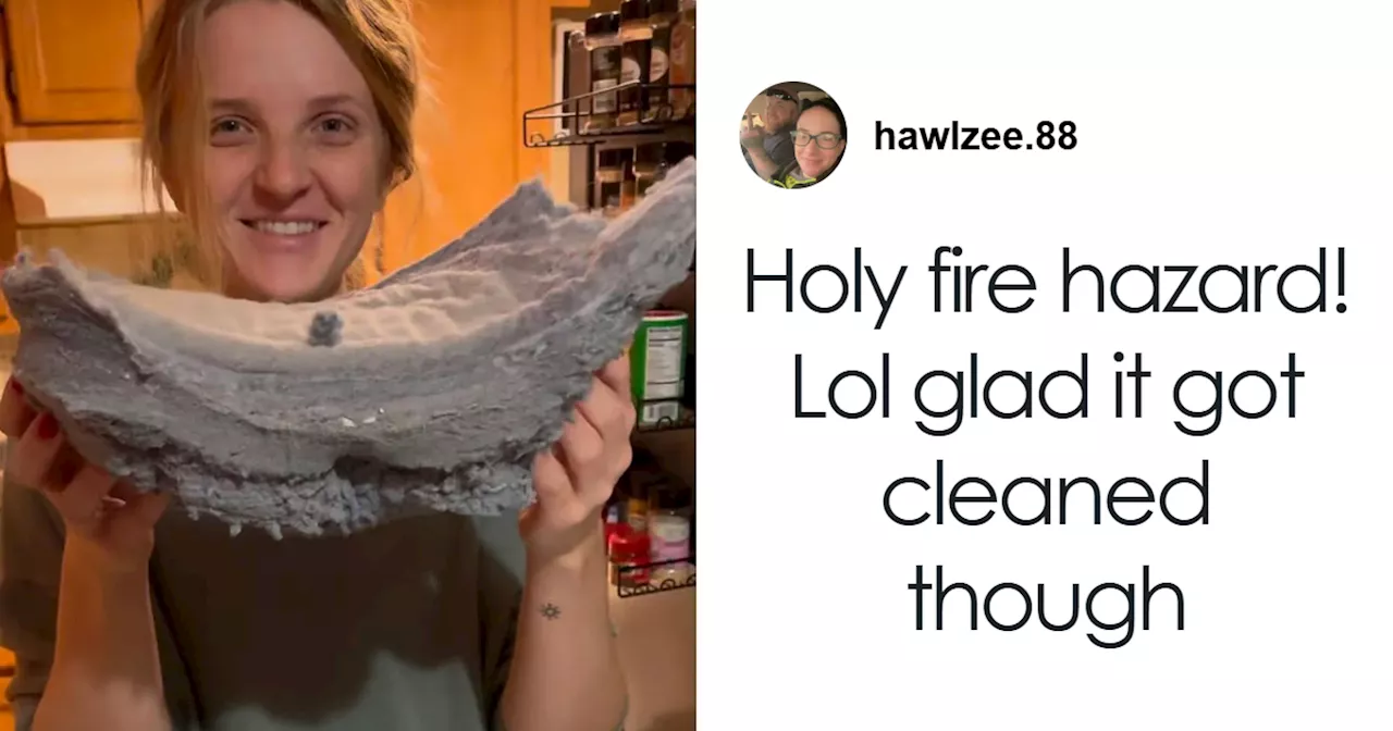 Family Discovers Mountain of Lint in Sister's Dryer