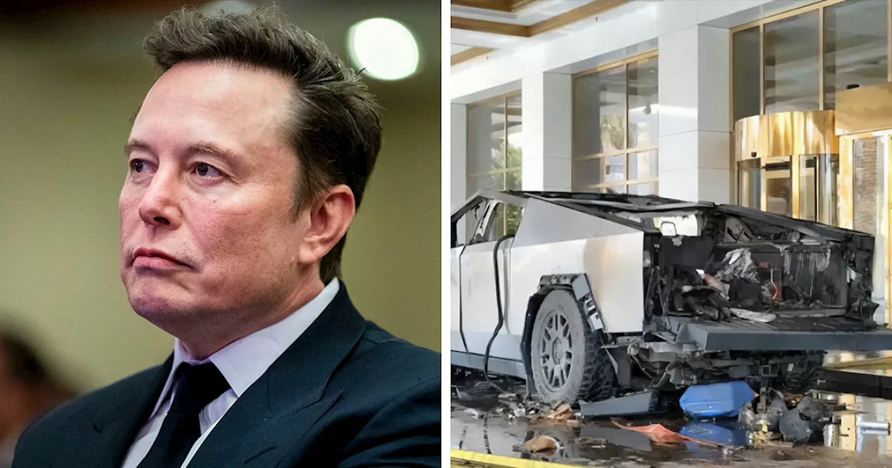 Tesla Cybertruck Packed With Fireworks Explodes in Las Vegas, Injuring Seven