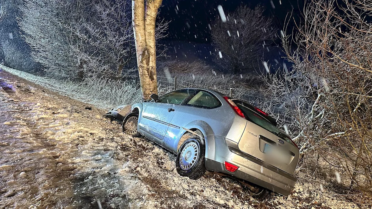 Wetter in Bayern: Schnee und Glatteis sorgen für Unfälle im Freistaat