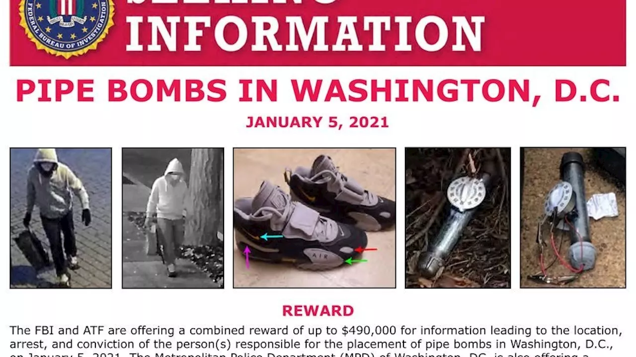 FBI Releases New Details on Unsolved Pipe Bomb Case from 2021 January 6th