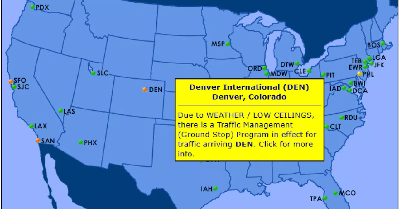 Denver International Airport Grounded Due to Fog