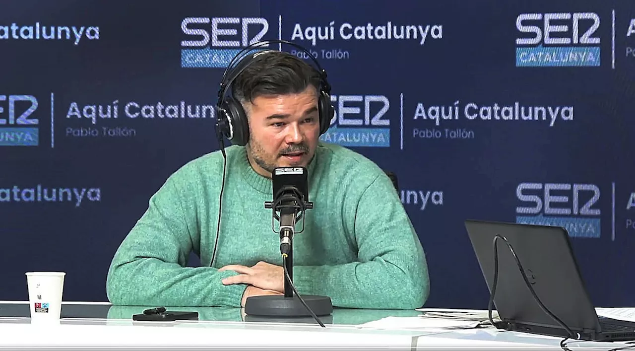 Rufián: Junts derrubará o governo de Sánchez