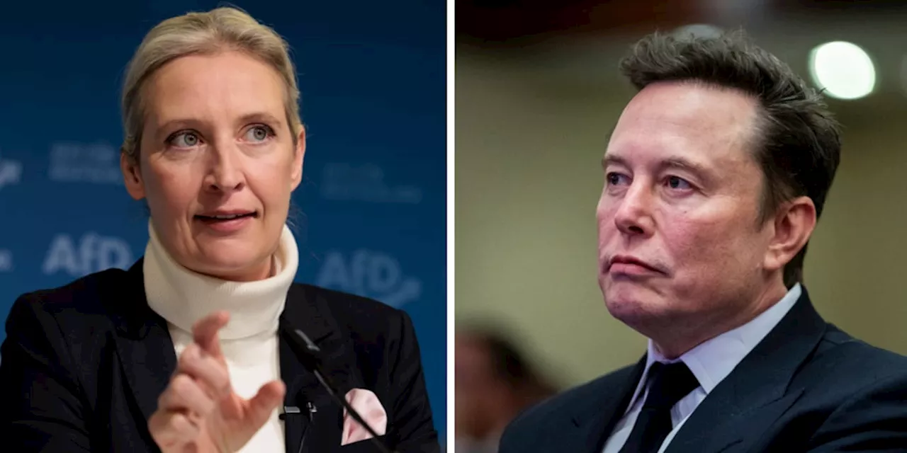 Alice Weidel kuschelt sich an Elon Musk und sorgt für Aufsehen