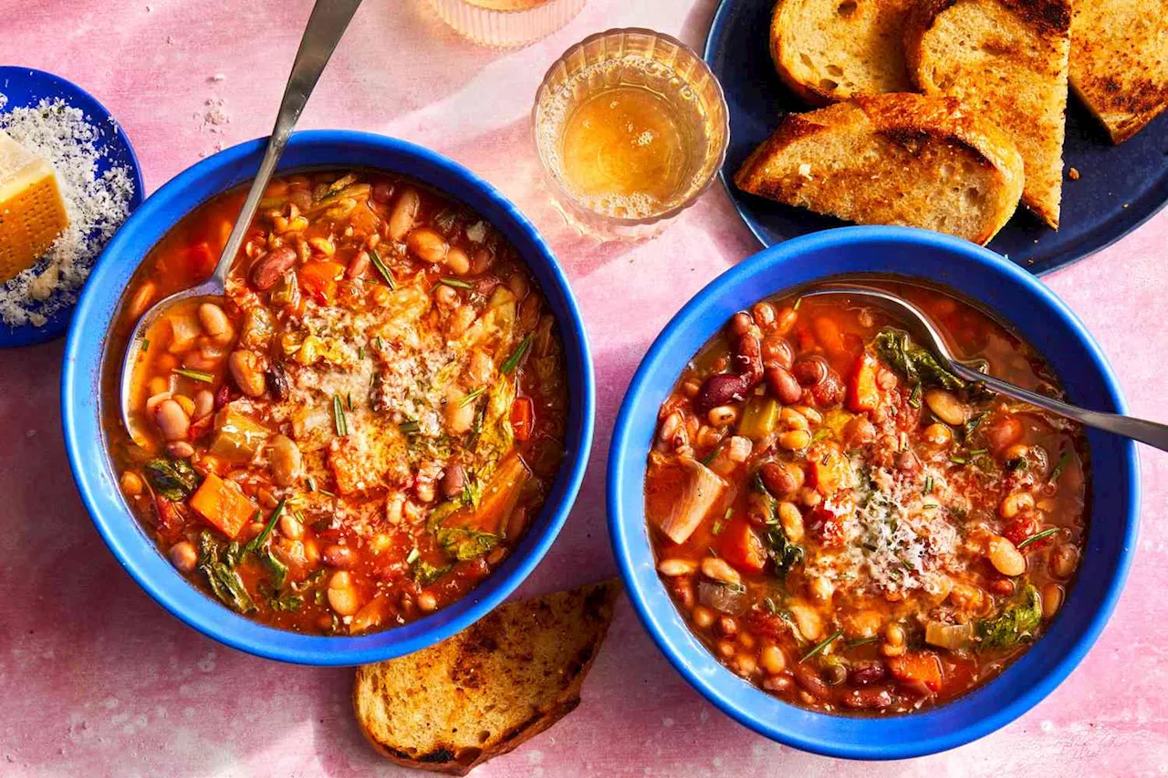 Flavorful 15-Bean Soup with Parmesan Rind