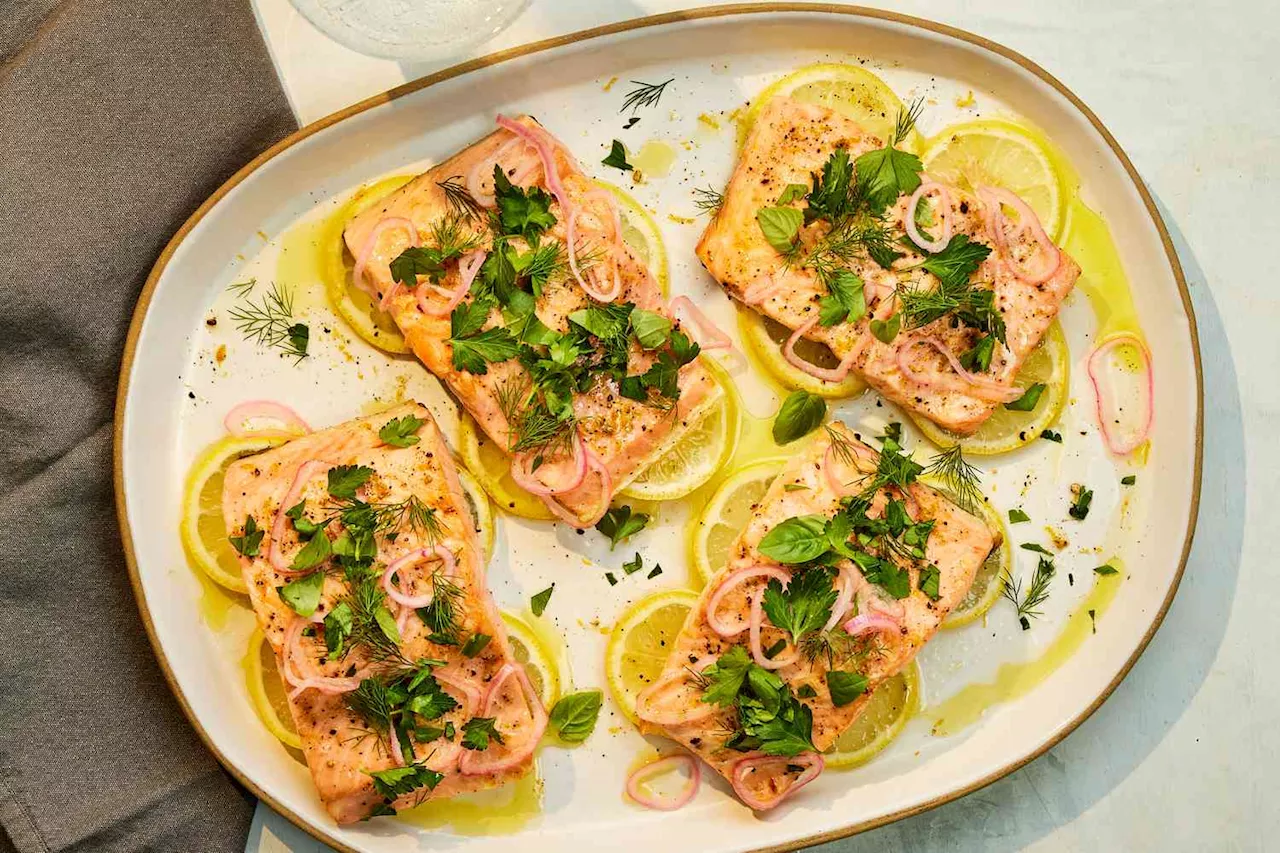 Fresh Lemon and Pepper Salmon Recipe