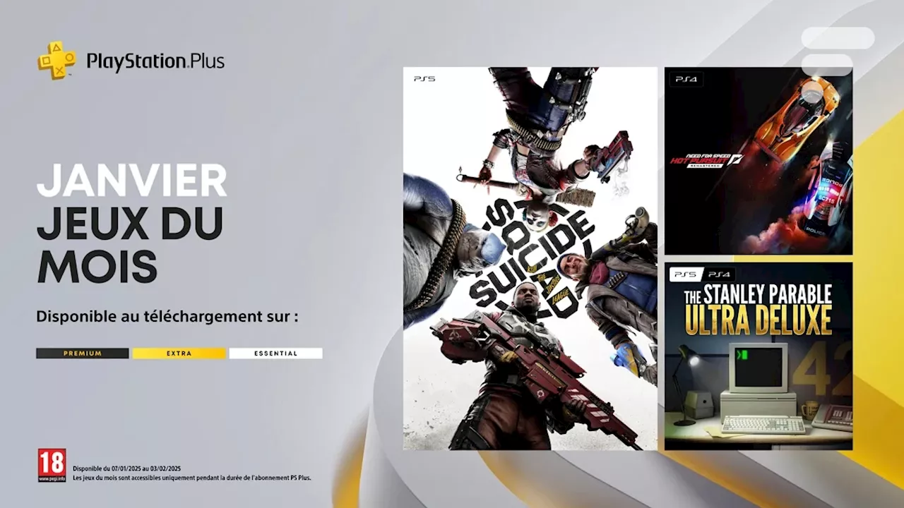 PlayStation Plus démarre 2025 en offrant trois jeux marquants