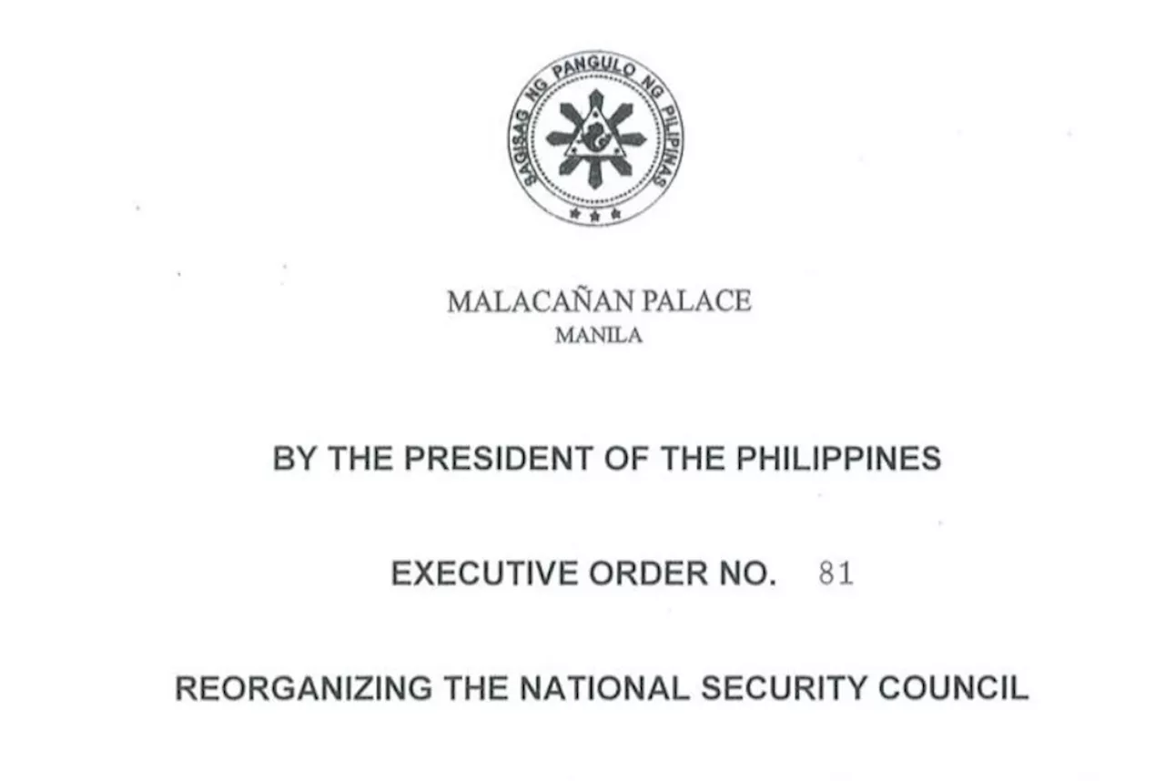 Philippines Reorganizes National Security Council