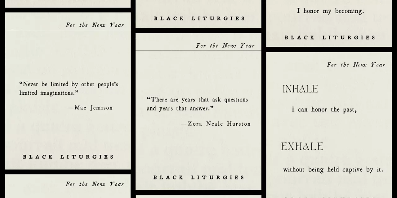 Black Liturgies: A Haven of Hope and Literary Inspiration