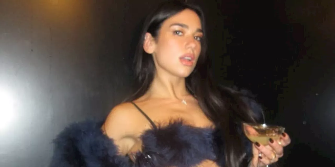 Dua Lipa Rings in 2025 with a Flirty Party Look and Engagement Rumors