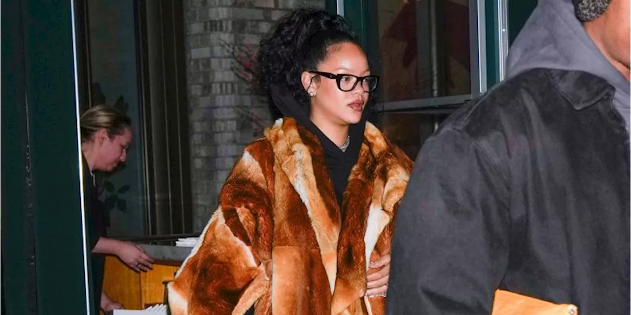 Rihanna Rocks a Statement Fur Coat for Date Night with A$AP Rocky